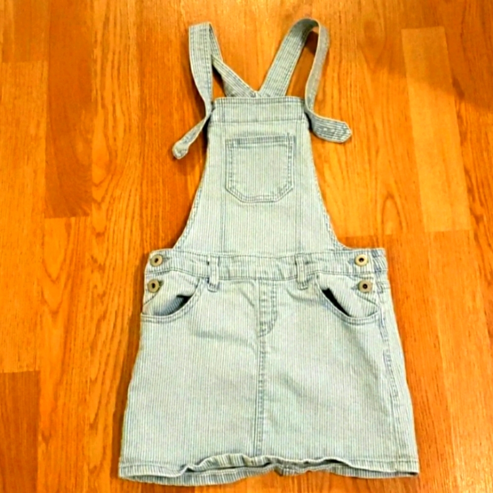 Girls Overall Skirt With Pockets Size 10